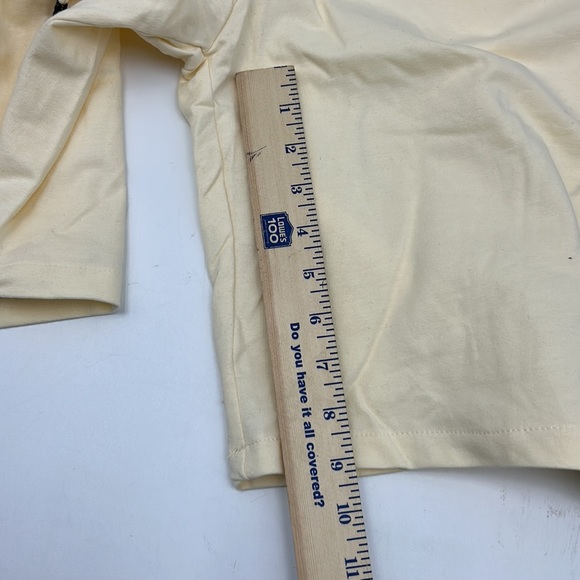 RAW OWN THE NOW MENS SIZE MEDIUM CREAM GRAPHIC PATCH LEGEND 2 POCKET SHORTS - Picture 6 of 9